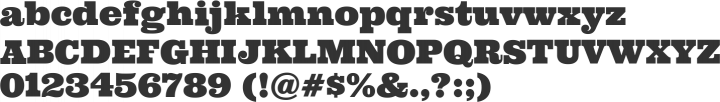 Ultra Font Specimen