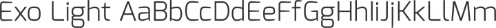 Exo Light free font