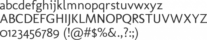 Molengo Font Specimen