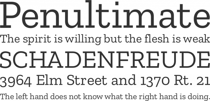 Zilla Slab Font Phrases