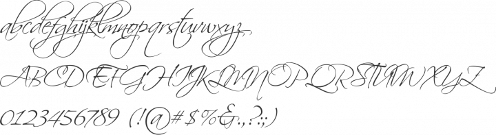 Scriptina Pro Font Specimen