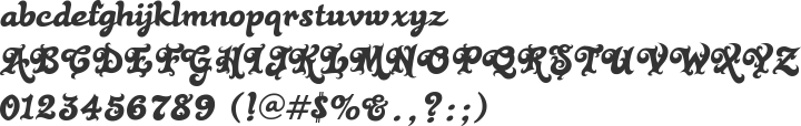Black Rose Font Specimen