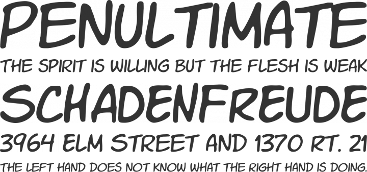 VTC Letterer Pro Font Phrases